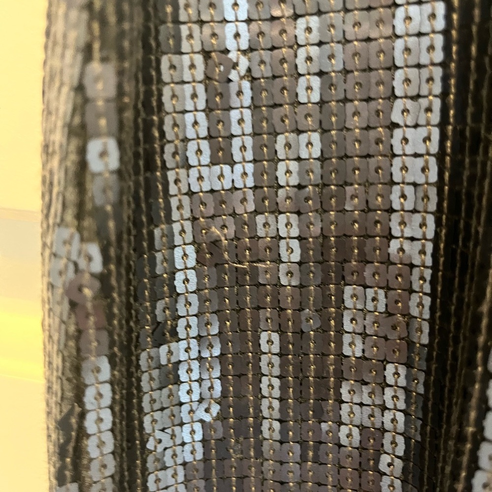 Vince Shimmering Sequin Mini Dress - Dark Gray - Picture 8 of 12